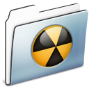 Burnable Folder Graphite Smooth Icon 128x128 png